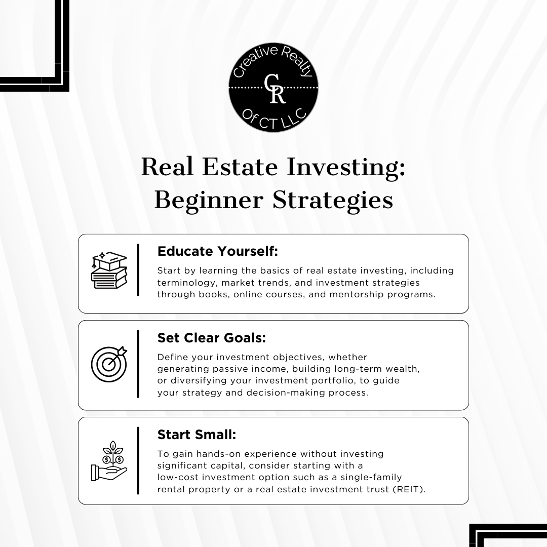 By following these beginner strategies and staying focused on your goals, you can confidently navigate the world of real estate investing and build a profitable and sustainable investment portfolio.

#buyingahome #preapproval #realestateprotips #housingmarket #househunting #ho...
