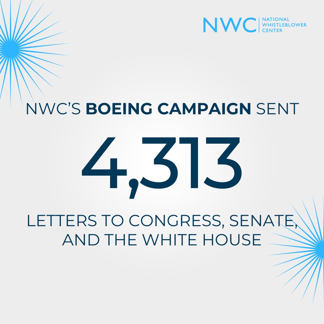 📈 NWC’s Boeing Campaign sent 4,313 letters from YOU to Congress, the Senate, and the White House. The Senate has now begun a new round of hearings to investigate Boeing Airlines. Join the fight today: ow.ly/c3BV50Ru68r