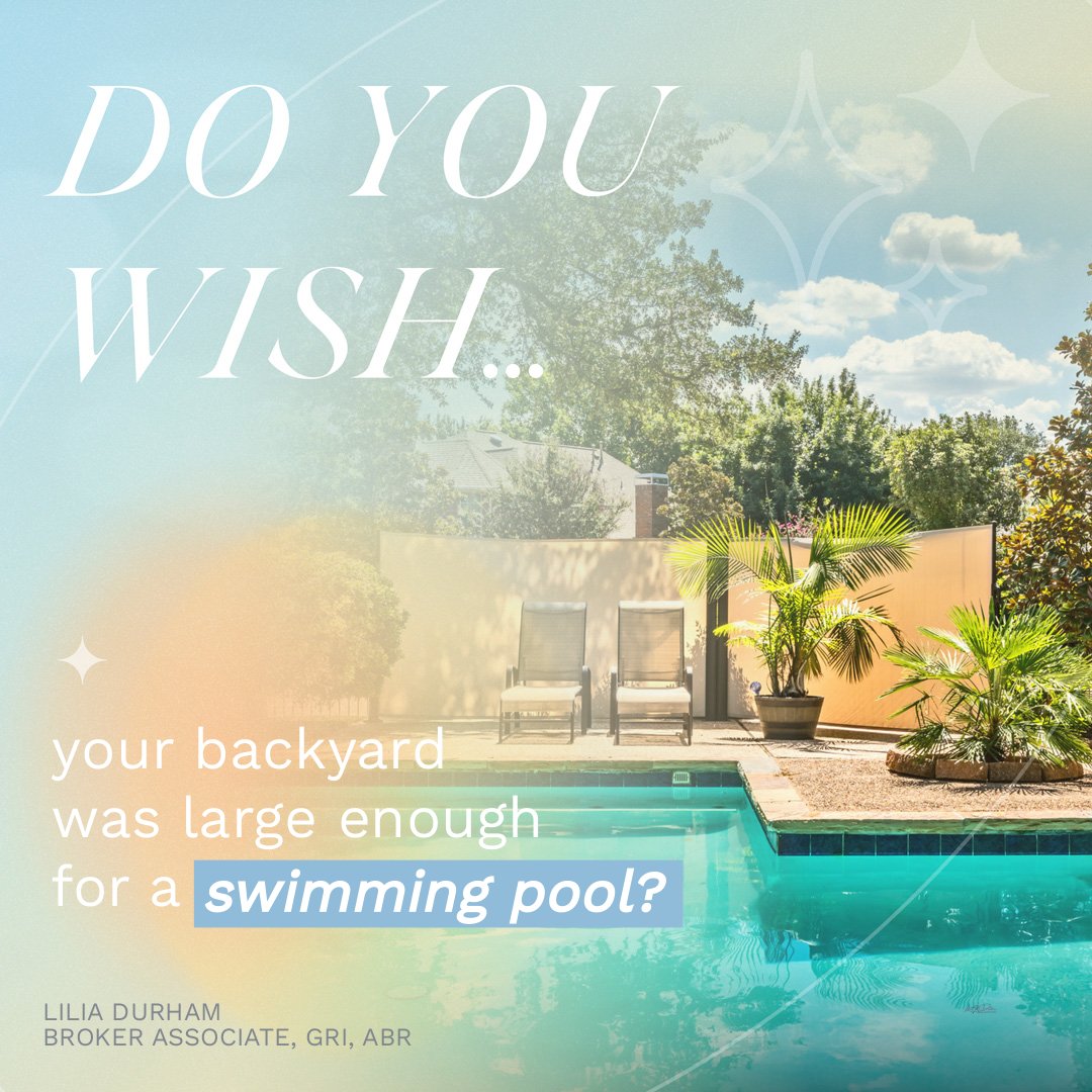 Don't worry, I can help you find the perfect house already with a pool or with a backyard large enough to design the pool of your dreams! So let me know what you are thinking about, and let's get started. #doyouwish #dreamhome #realestate #housegoals #instahome