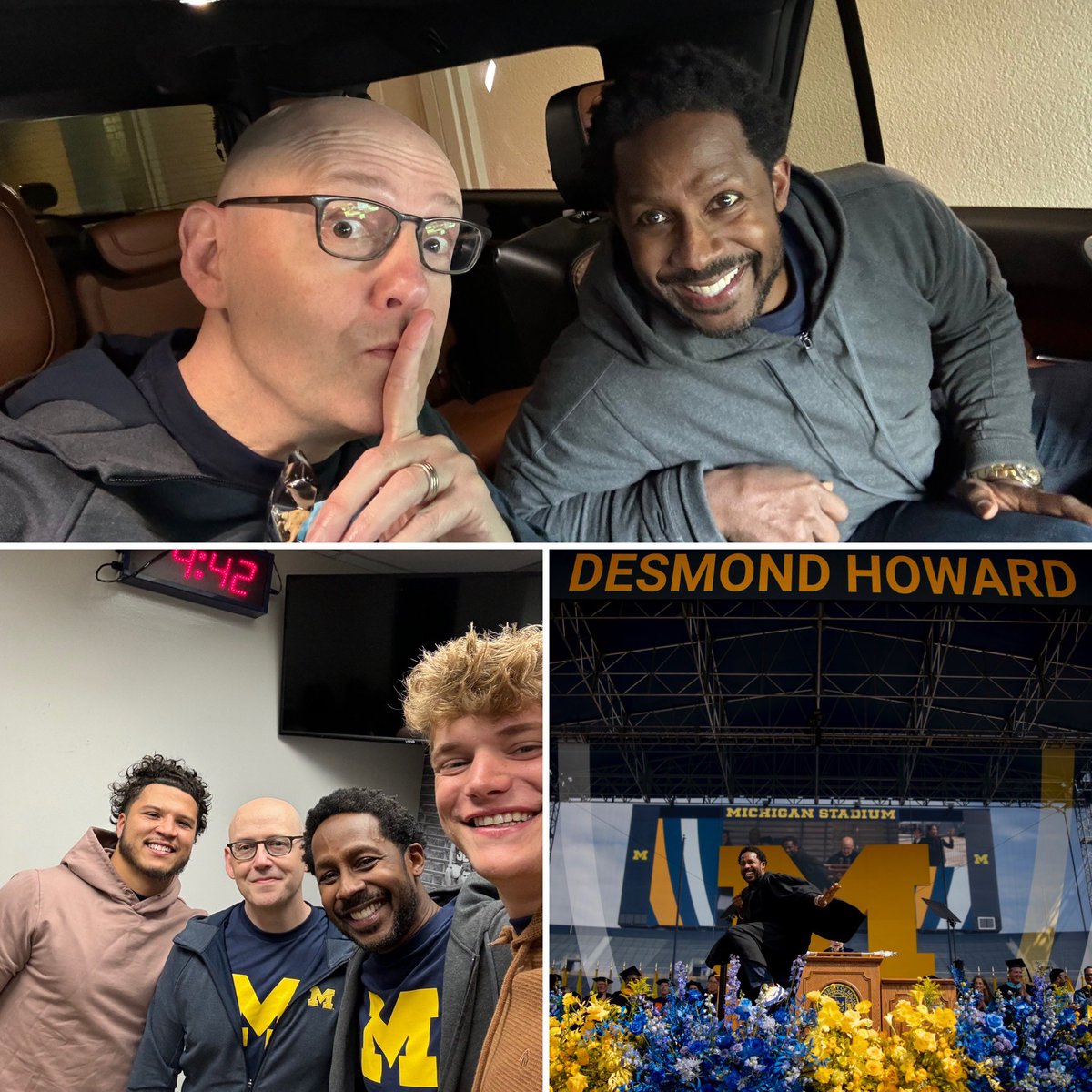THREAD FOR DESMOND HOWARD Let me tell you a story about this man, the great @DesmondHoward. I pitched him my idea for the “magic trick” at the end of my speech back in December. A day later, he told me, “I’m in.” No fear. Full commitment to the bit.