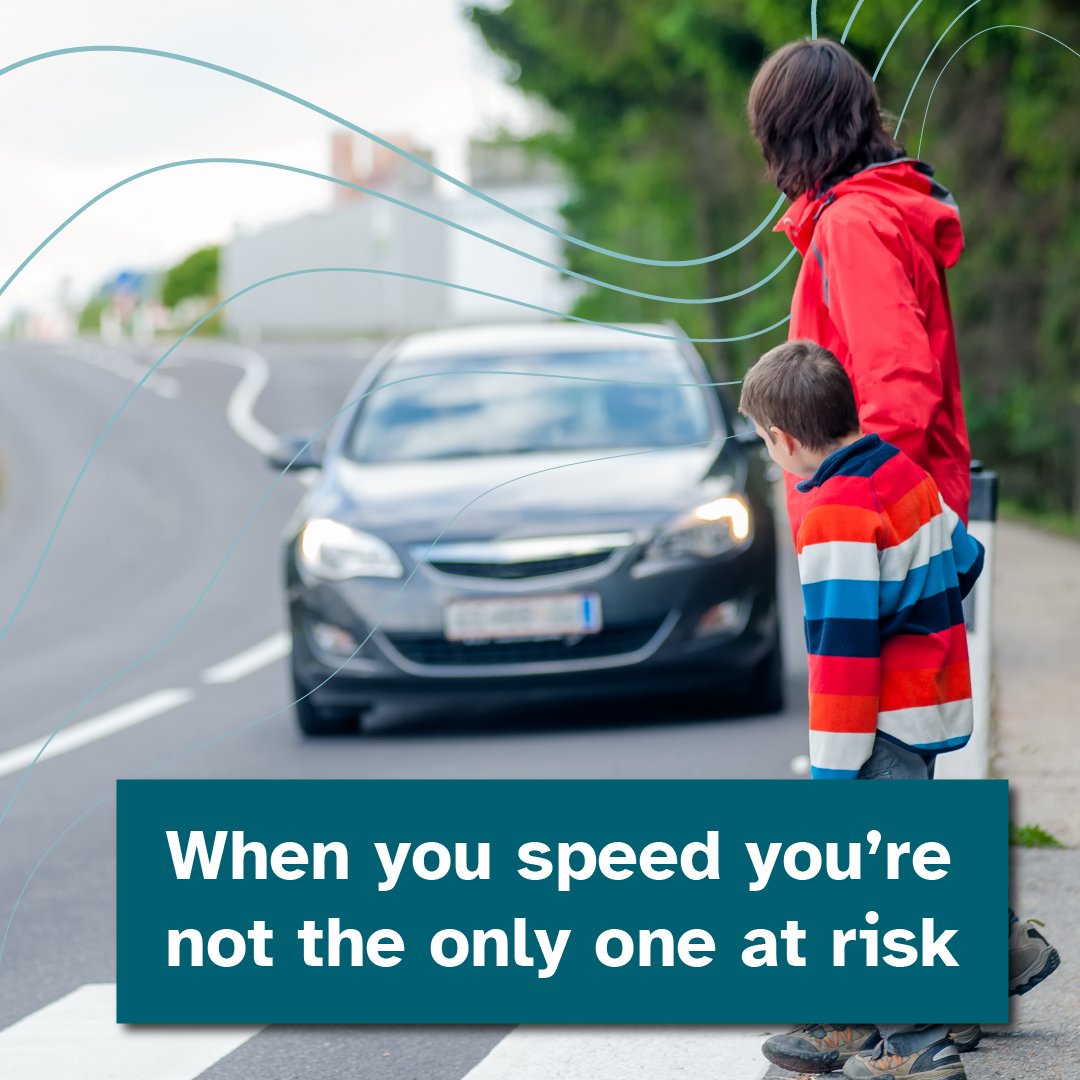 Speeding puts everyone at risk.
 
If you hit a pedestrian at 40mph in a 30mph zone, there is a 90% chance they'll be killed. This drops to 20% if doing 30mph.
 
Make sure you're checking your speed regularly.
 
For more on the #FatalFive   👉somersetroadsafety.org/fatal-five/ #FatalFive
