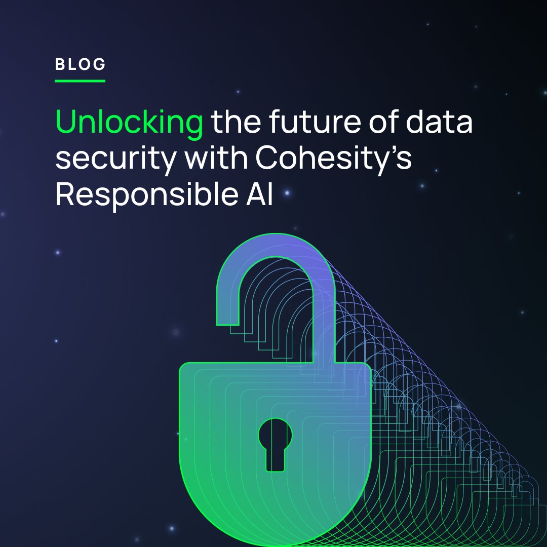 🔌 We use the power of #AI to revolutionize #datasecurity and protection. Ask us how at #RSAC! (And read the blog post if you're not there 👉 cohesity.co/3Wu5GGj) @RSAConference @mvmombo