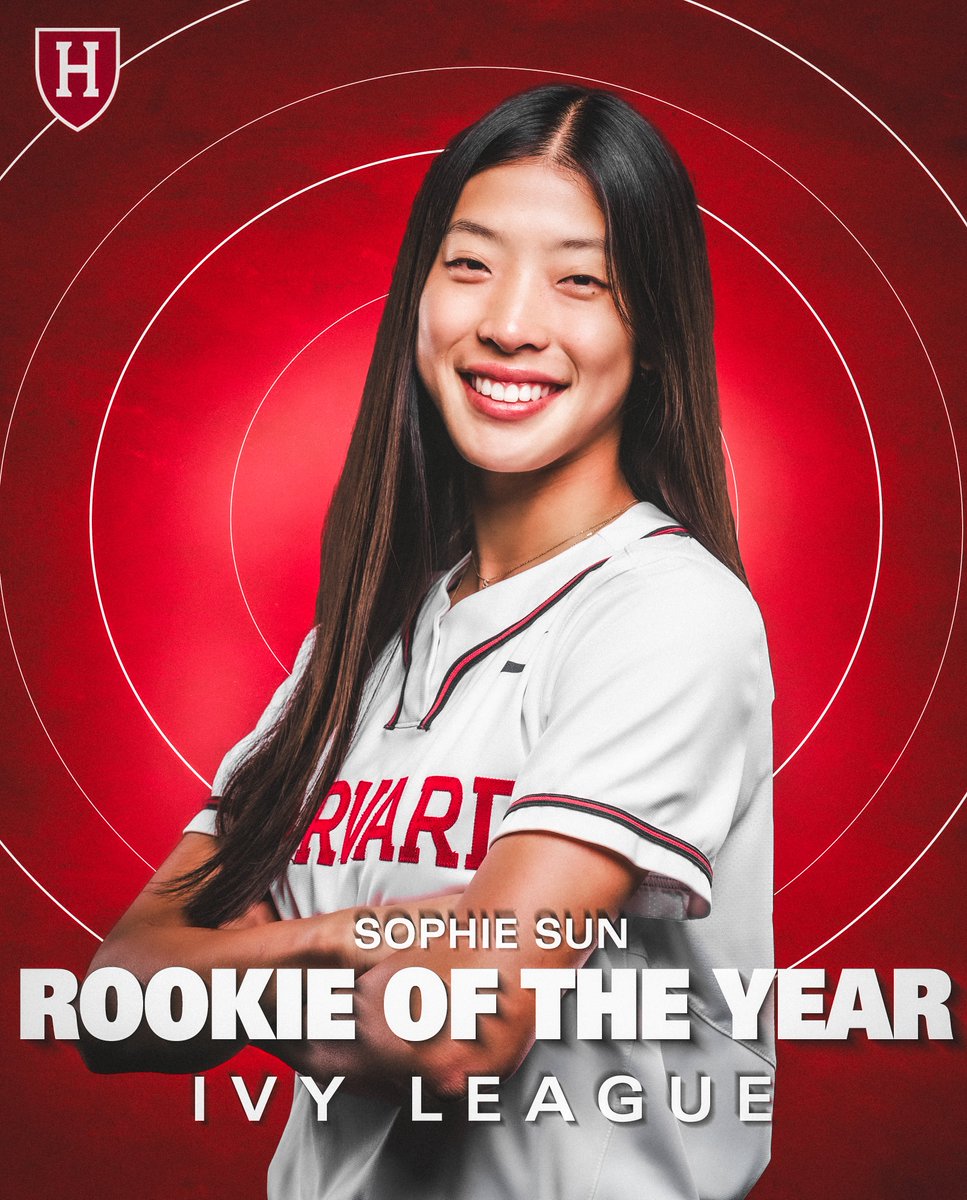 𝙃𝙞𝙨𝙩𝙤𝙧𝙮 𝙈𝙖𝙠𝙚𝙧 🖊️

Sophie Sun becomes the 𝙛𝙞𝙧𝙨𝙩 student-athlete in Ivy League history to win Player of the Year and Rookie of the Year in the same season! 👏

#GoCrimson