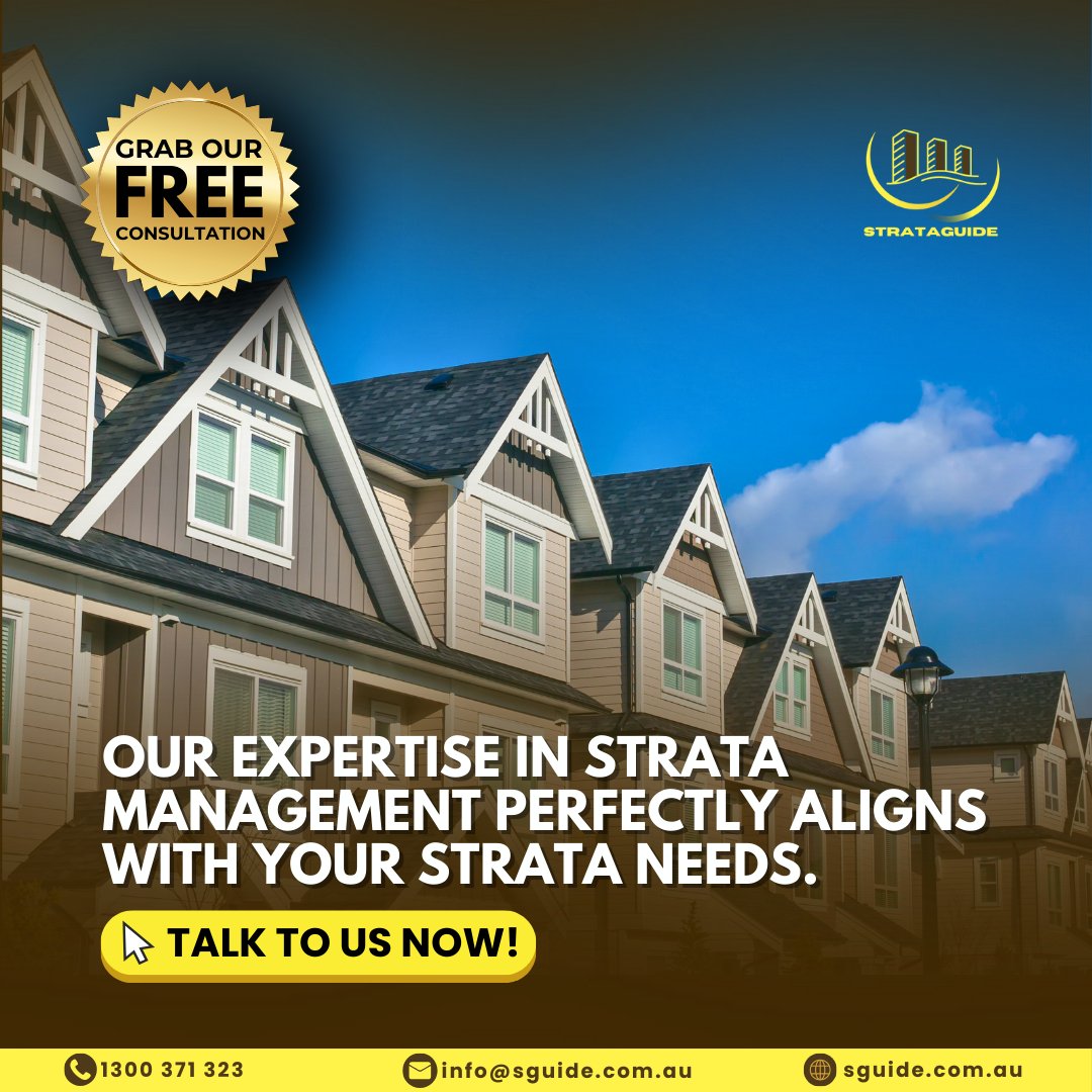 Contact us now and see the difference with Strataguide's transparency!

#strata #stratamanager #propertymanagement #australiapropertymanagement #stratamanagement #australiastratamanagement #yourstrataservices #strataproperty #ownerscorporation