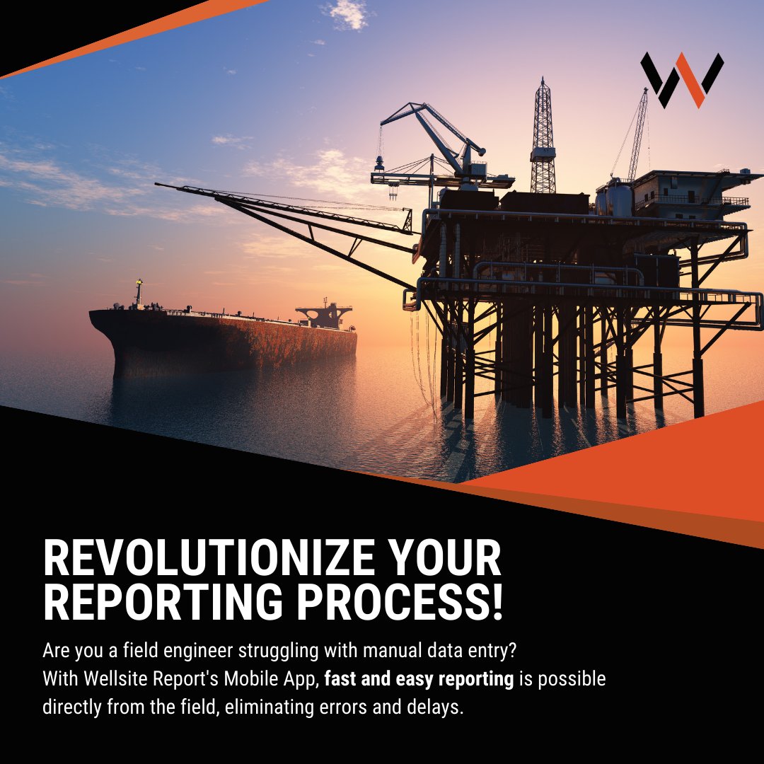 wellsitereport's tweet image. Are you a field engineer struggling with manual data entry? With Wellsite Report's Mobile App, fast &amp;amp; easy reporting is possible directly from the field, eliminating errors &amp;amp; delays.
Learn more at wellsitereport.com
#FieldEngineer #MobileReporting #WellsiteReport #OilandGas