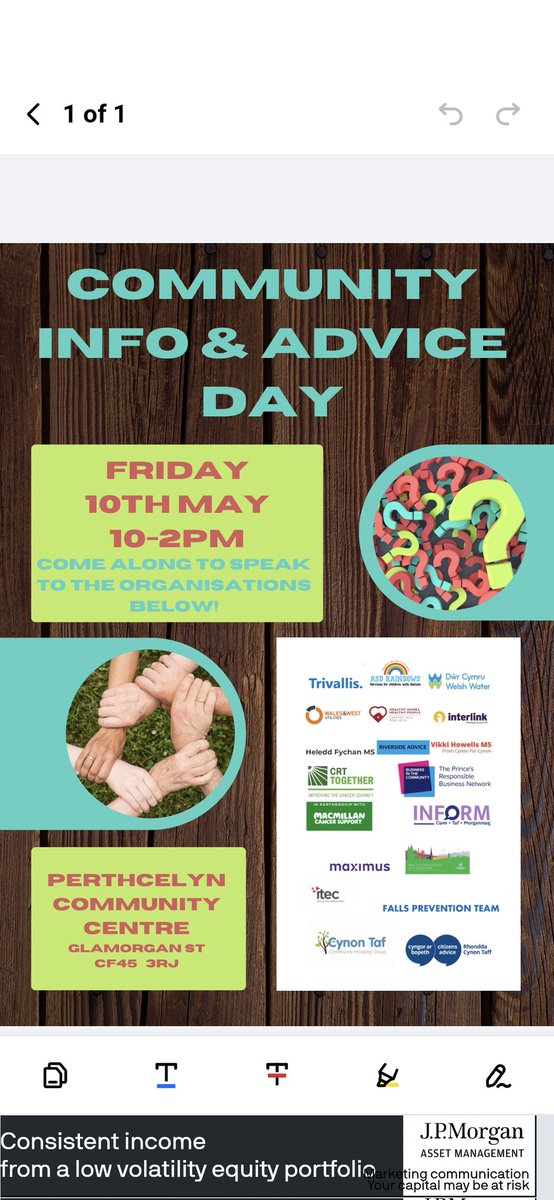 We are sharing an amazing opportunity at Perthcelyn community centre.  There will be lots of organisations at this information advice day. Why not pop along if it's something that interests you? @Dash_MHWB @Newhorizons_1l  @InterlinkRCT @amykwilliams93 @BethWinterMP
