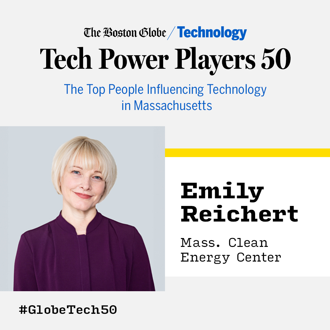 Congratulations, Emily!

📰 Our CEO was named a 2024 Tech Power Player by the @BostonGlobe!

This well-deserved honor reflects Emily’s goals to accelerate the Commonwealth’s #cleanenergy transition and make #MA the global hub for #climatetech.