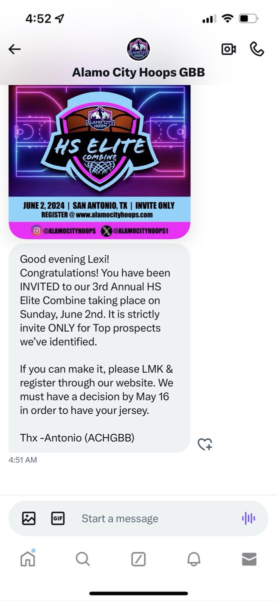 Thank you @ACH_GBB for the invite🙏🏻I’ll be there😍 @LHHSGIRLSBB @phoenixselect