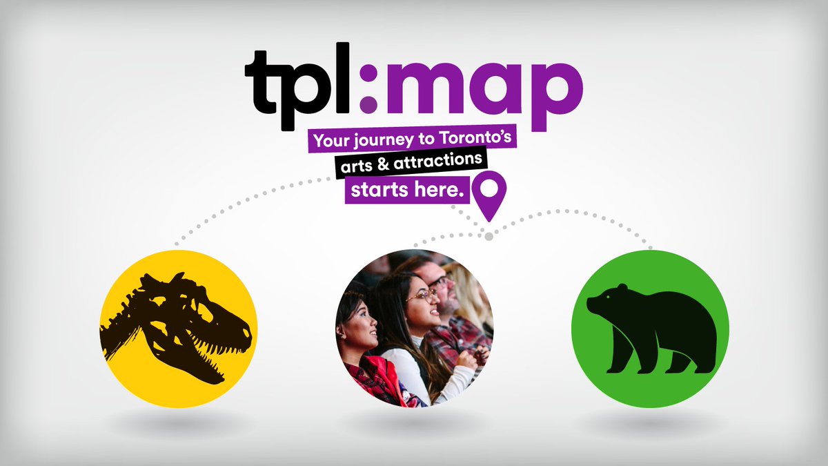 Enjoy even more of Toronto's top arts, cultural experiences and attractions! Say 👋 to our new tpl:map partners: 🎵 @TorontoSymphony 🎵 @Tafelmusik 🎵 @the_rcm 📽️ @HotDocs Reserve free passes with your library card. Start your adventure here 👉 tpl.ca/map