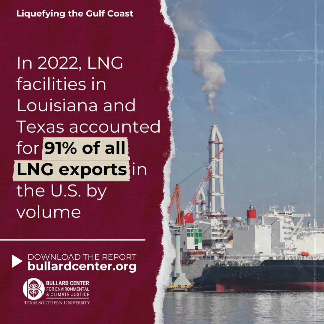New report from the @BullardCenter finds that even under optimal operating conditions and as reported by @FERC, just six LNG facilities will emit nearly 30,000 TONS of criteria air pollutants ❗ #LiquefyingTheGulfCoast @umontana Learn more at: ow.ly/VMG550RyHvh