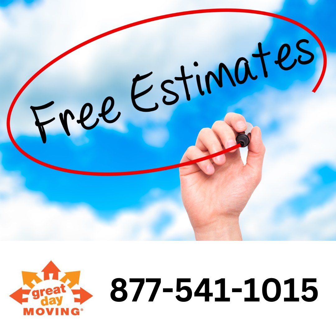 We understand that moving is stressful, especially when you think about your budget. That is why we at Great Day Moving pride ourselves on free estimates, so you know what to expect. Call us at 877-541-1015.  #longdistancemovers #localmovers #professionalmovers