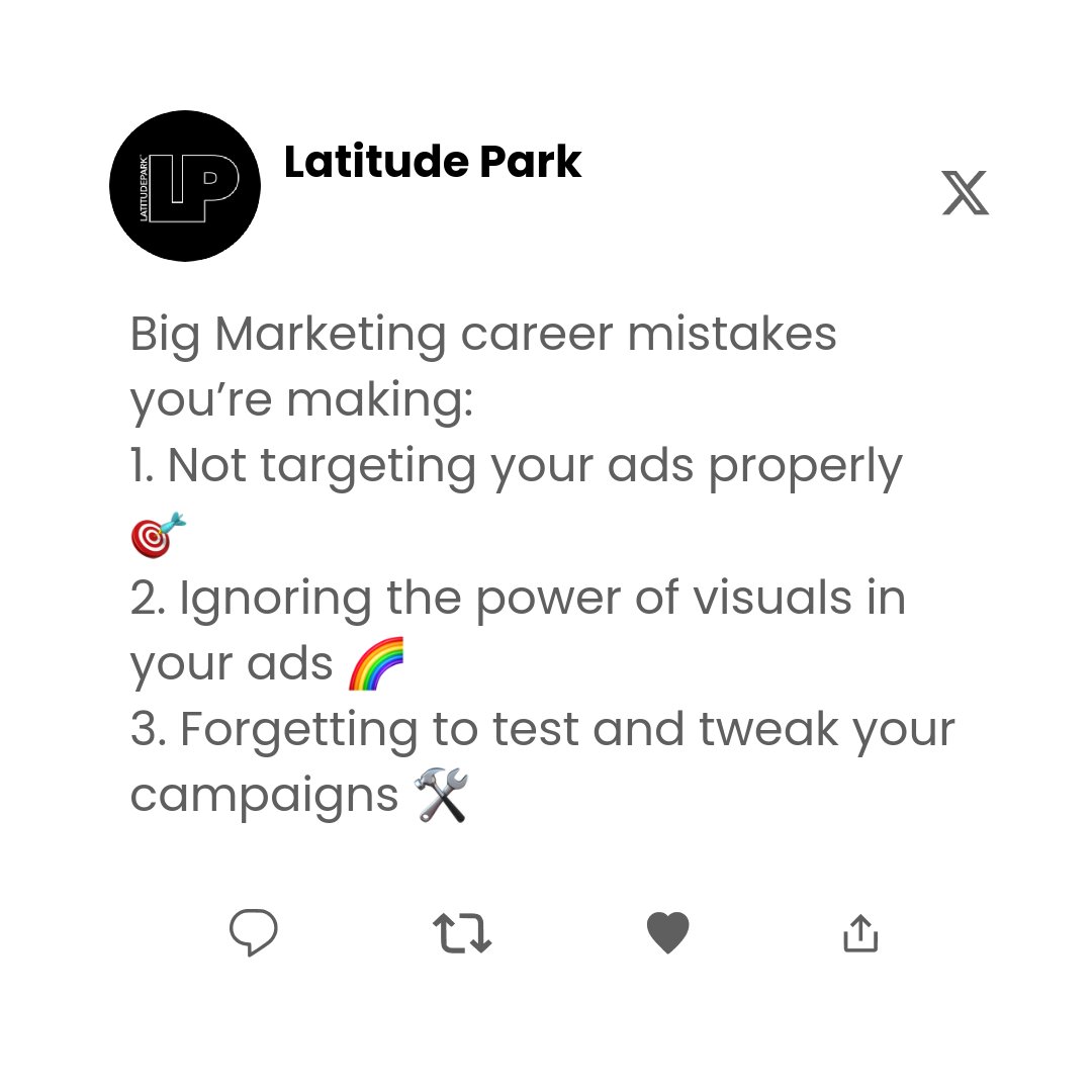 Seen these blunders in your feed? 🤦‍♂️ Share your thoughts below & let's avoid these pitfalls together! 🚀 Connect with us: @LatitudePark #SocialMediaAds #MarketingMistakes #Engagement #SEO #DigitalAds #FacebookAds #InstagramAds #FranchiseMarketing