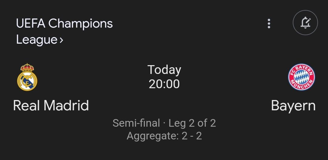 Predict & Win Predict the correct score of the match between Real Madrid vs Bayern Munich and win our prize money of $2 Rules: Like, Follow & Retweet