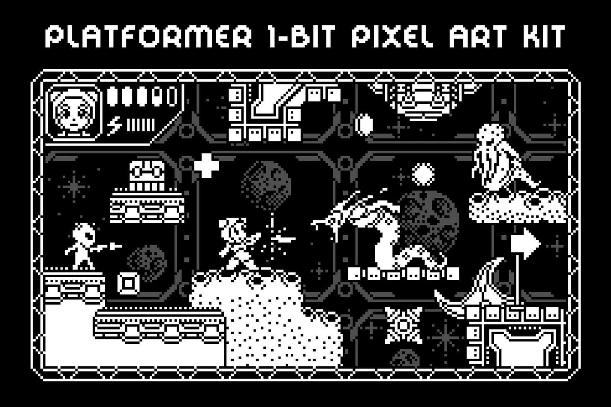 Free Sci-Fi Platformer 1-Bit Pixel Art Game Kit. Exclusive asset! #2dgameart #2dgamedev #freepixelart #gameasset #indiedev #pixelart #pixelartassets #pixelassets

⬇️ Free Download :  craftpix.net/freebies/free-…