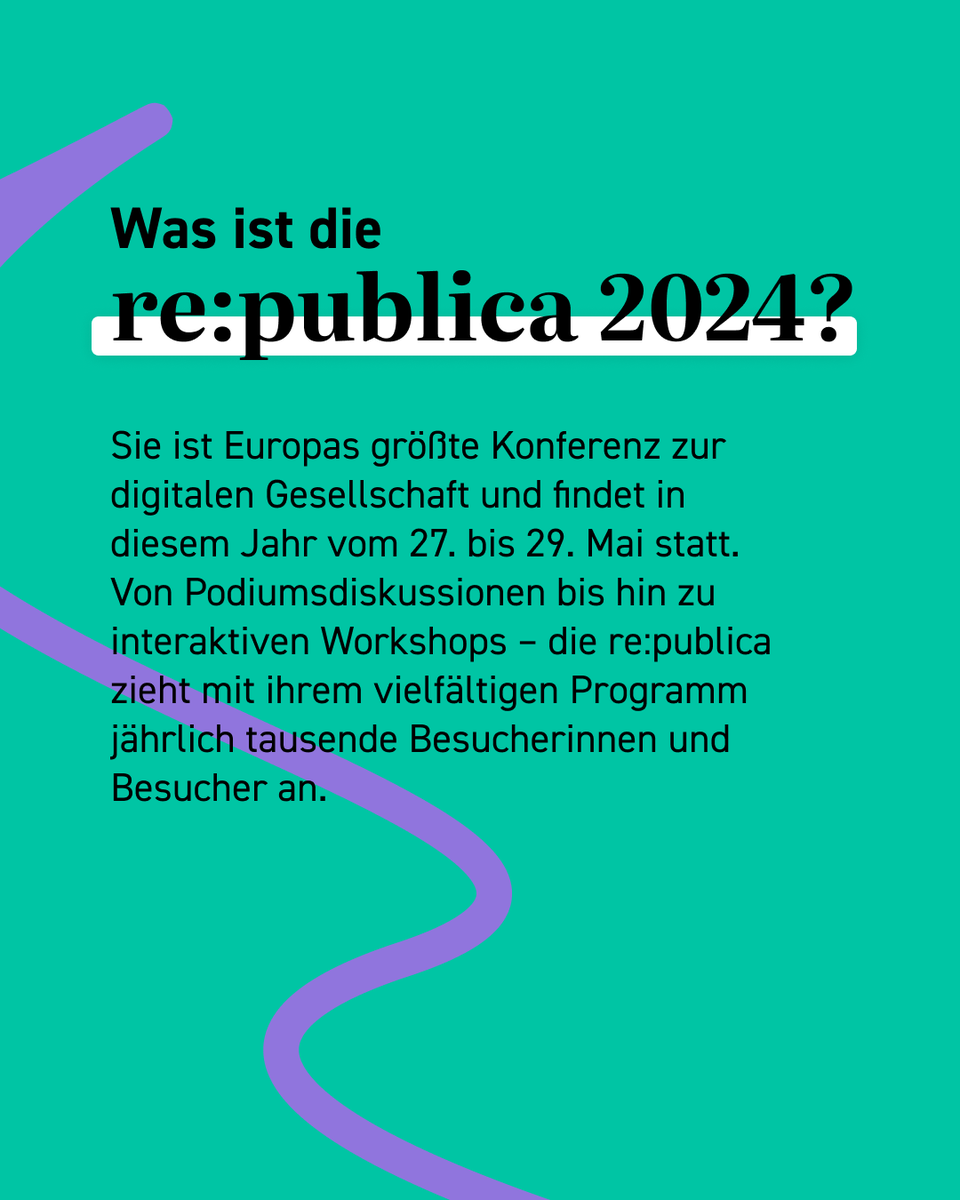 Viele spannende Veranstaltungen auf der re:publica 24 sind Teil des Themenschwerpunkts „Freiheit“. Deswegen ist auch das Wissenschaftsjahr 2024 mit von der Partie! Hier gehts zur Verlosung: wissenschaftsjahr.de/2024/aktionen/… #Freiheit #Wissenschaftsjahr @republica @BMBF_Bund