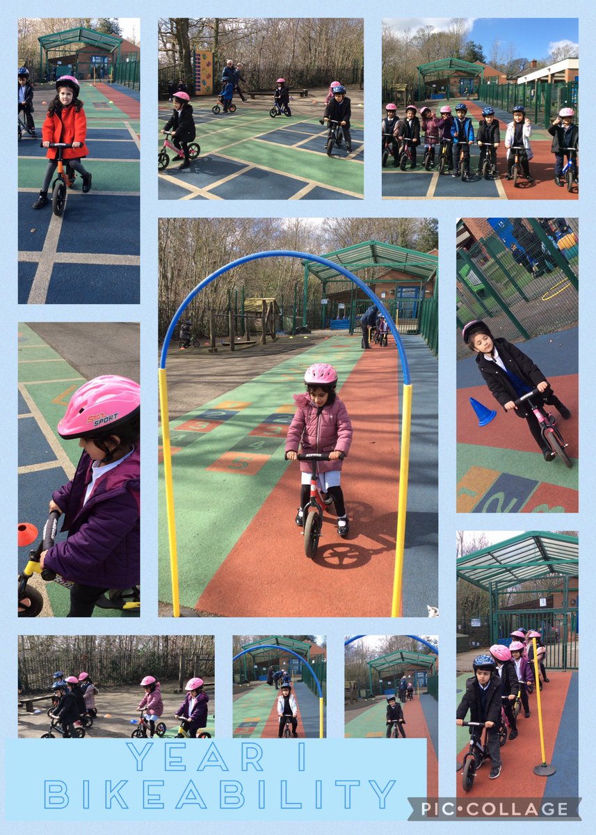 Year 1 recently took part in a bikeability event in school. Safety first, each pupil put on their helmets and got ready to ride some of the bikes brought along for the event. 

#safetyfirst #bikeability