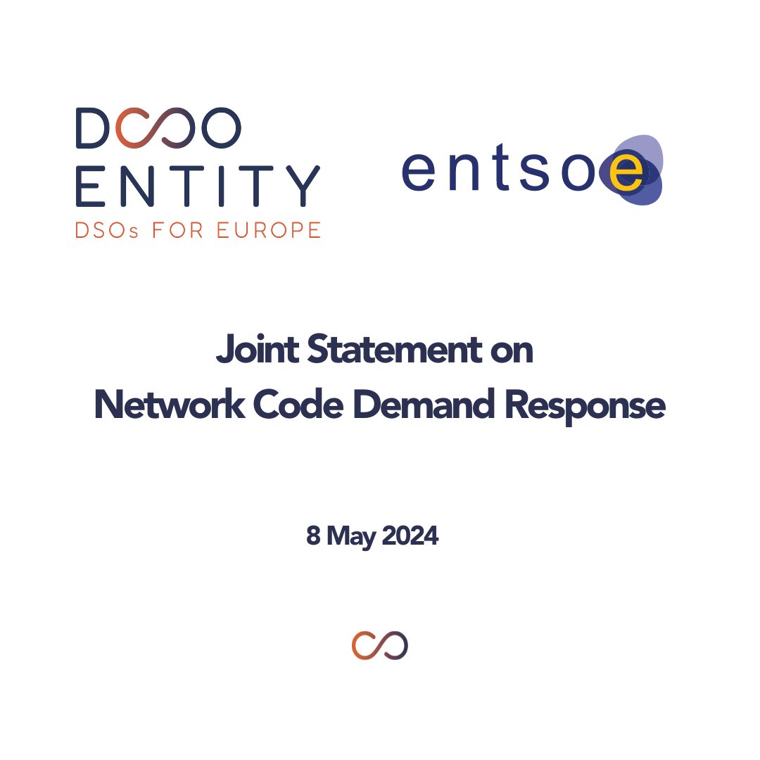 Today, DSO Entity & @ENTSO_E submitted to @EU_ACER a joint proposal for the Network Code Demand Response. This NC will be key to integrate flexibility resources in the energy system. Read the Joint Statement➡️bit.ly/NcDrS Read the NCDR text➡️bit.ly/NCDRt