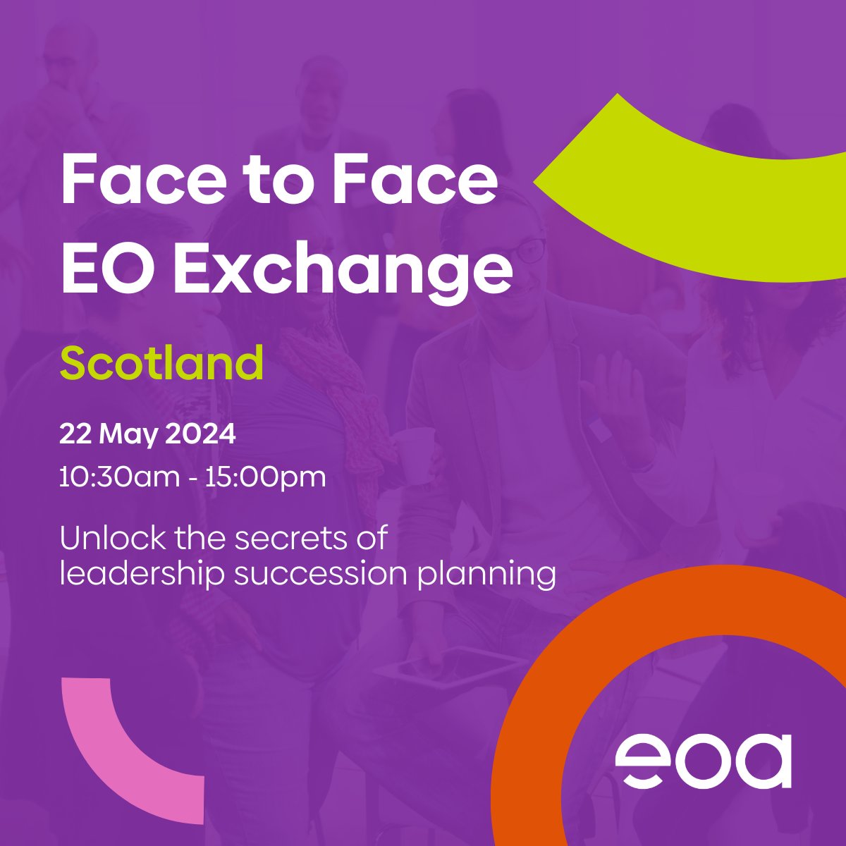 Book your place at @EmployeeOwned's Face to Face EO Exchange event in Scotland on Wed 22 May at @scotent's Edinburgh office. A chance to network with others in the sector. ow.ly/T7bM50RzeHq