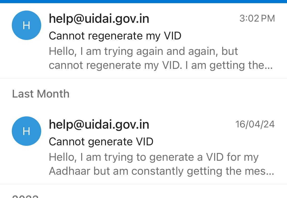 @UIDAI inspite of regular complaints, the problem has not been resolved. Please look into it immediately.