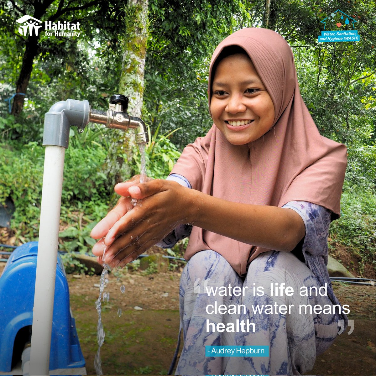 Habitat Indonesia bertekad untuk memberikan akses terhadap air bersih bagi masyarakat yang membutuhkan. 

Dukungan #SahabatHabitat sangat penting untuk menjaga program ini berkelanjutan dan mendukung pencapaian SDGs Goal 6. 

#Water #WaterforPeace #HabitatforHumanity
