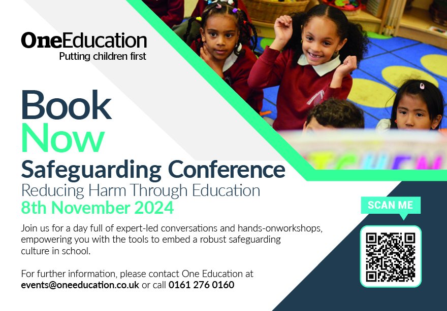 Bookings our now live for <a href="/OneEdWelfare/">One Ed Attendance & Safeguarding</a> #SafeguardingConf2024

We have a great lineup of keynote speakers and workshops covering lots of current safeguarding issues that pupils and schools are facing! Join us for an incredible day of CPD 
#schools
#safeguarding
#DSL
#education