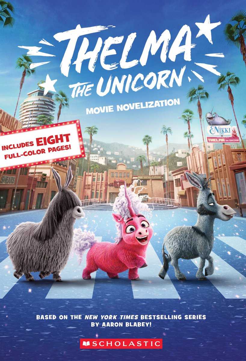 Aaron Blabey's hit picture book THELMA THE UNICORN is now a Netflix animated movie! Don't miss this junior novel that captures all of Thelma's hilarious hijinks. Out today 🦄