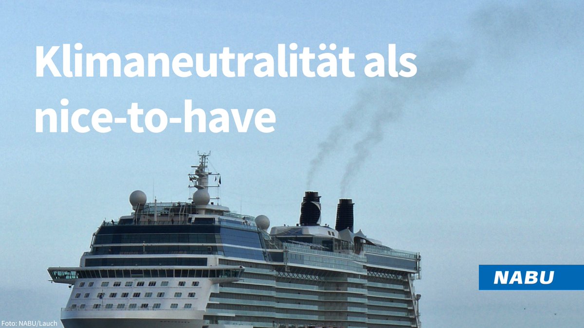 🛳️⌛️Deutsche Kreuzfahrtriesen <a href="/aida_cruises/">AIDA Cruises</a> und <a href="/tuicruises/">TUI Cruises</a> verschieben Klimaneutralität 🔟 Jahre nach hinten - ein enttäuschendes Zeichen für die Branche, die sofortige Transformation braucht! Ein Rückschlag für den Klimaschutz: nabu.de/umwelt-und-res…