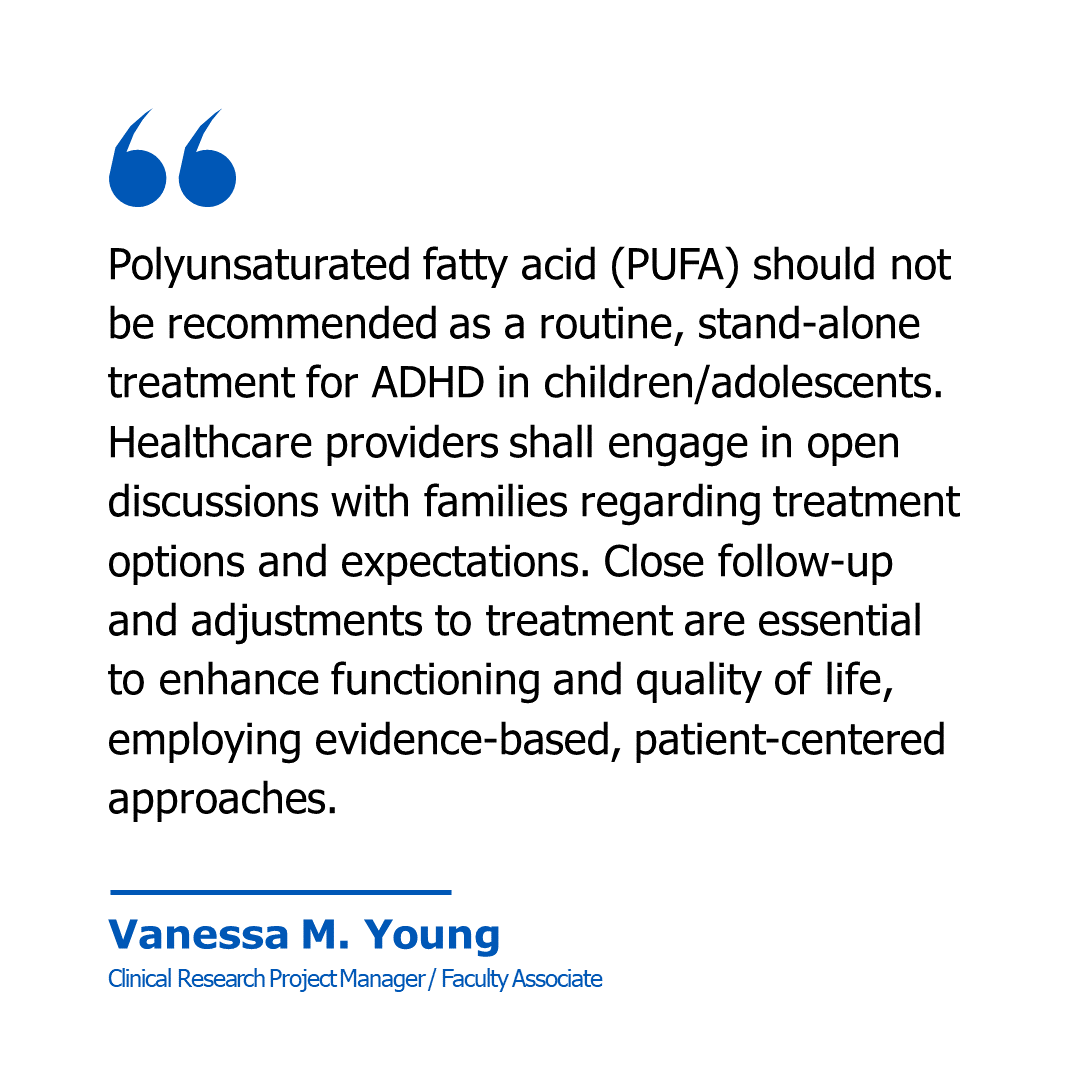 📚 Explore this #CochraneCorner by @Vanessa_M_Young on polyunsaturated fatty acids for #ADHD in children and adolescents. Link here: pubmed.ncbi.nlm.nih.gov/38379357/ #CochraneRehab #rehabilitation