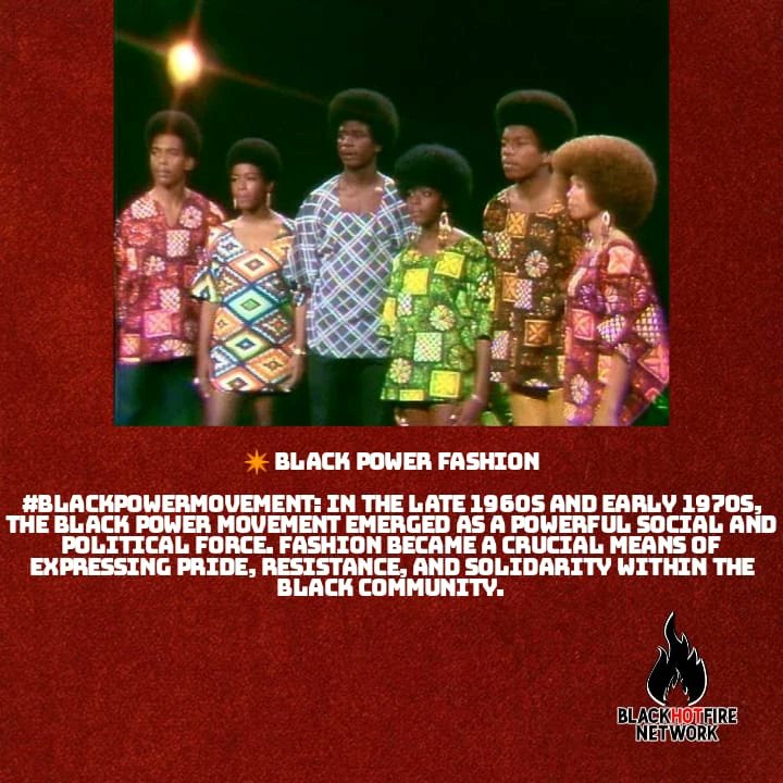 Black Power fashion reminds us that fashion is not just about trends; it's about identity, empowerment, and resistance. Let's honor the legacy of Black Power by continuing to celebrate Black culture in all its forms, every day.❤️ 
#BlackPowerFashion 
#BlackHistoryMonth📷…