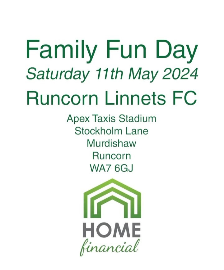 🟡🟢 | HOME FINANCIAL of Langdale Road, Runcorn are holding a family fun day / 6 a side football tournament at the @Apec_Taxis Stadium this coming Saturday - 11th May at 12.00 All for a very good cause - @haltonhaven
