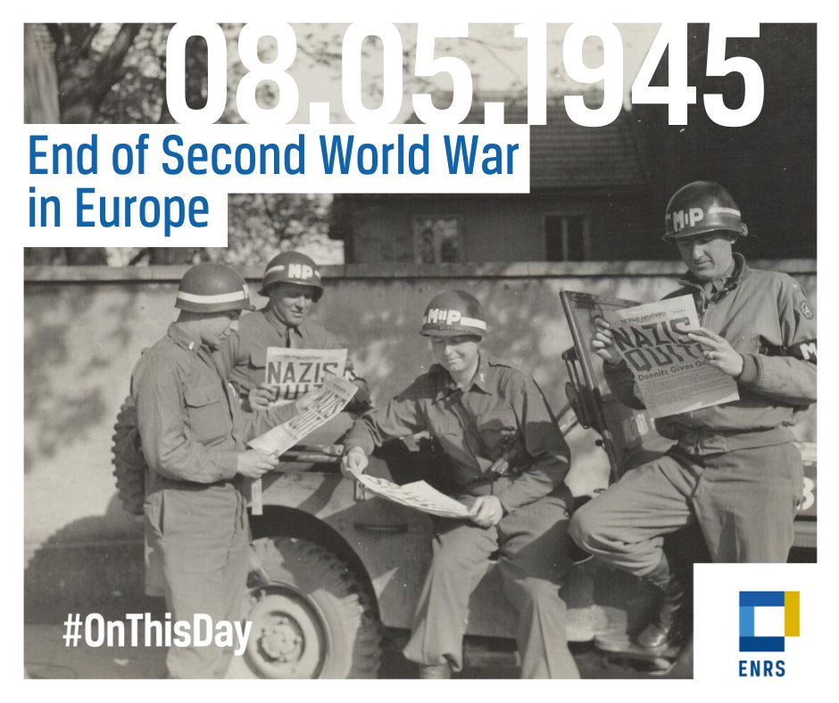 📆 On 8 May 1945, known as Victory in Europe Day or V-E Day, the World War II in Europe ended after the unconditional surrender of Germany. #OnThisDay #WWII #20thCenturyHistory