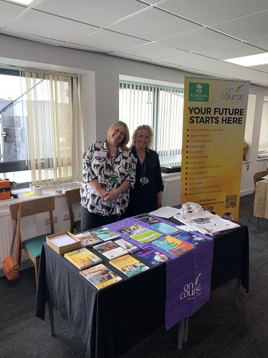 Today we are at the Jobs Fair at Home Park, Plymouth between 10am and 1pm.  Don't miss the chance to find out why 98% of our learners would recommend us!

#Jobs #Careers #AdultLearning #Plymouth