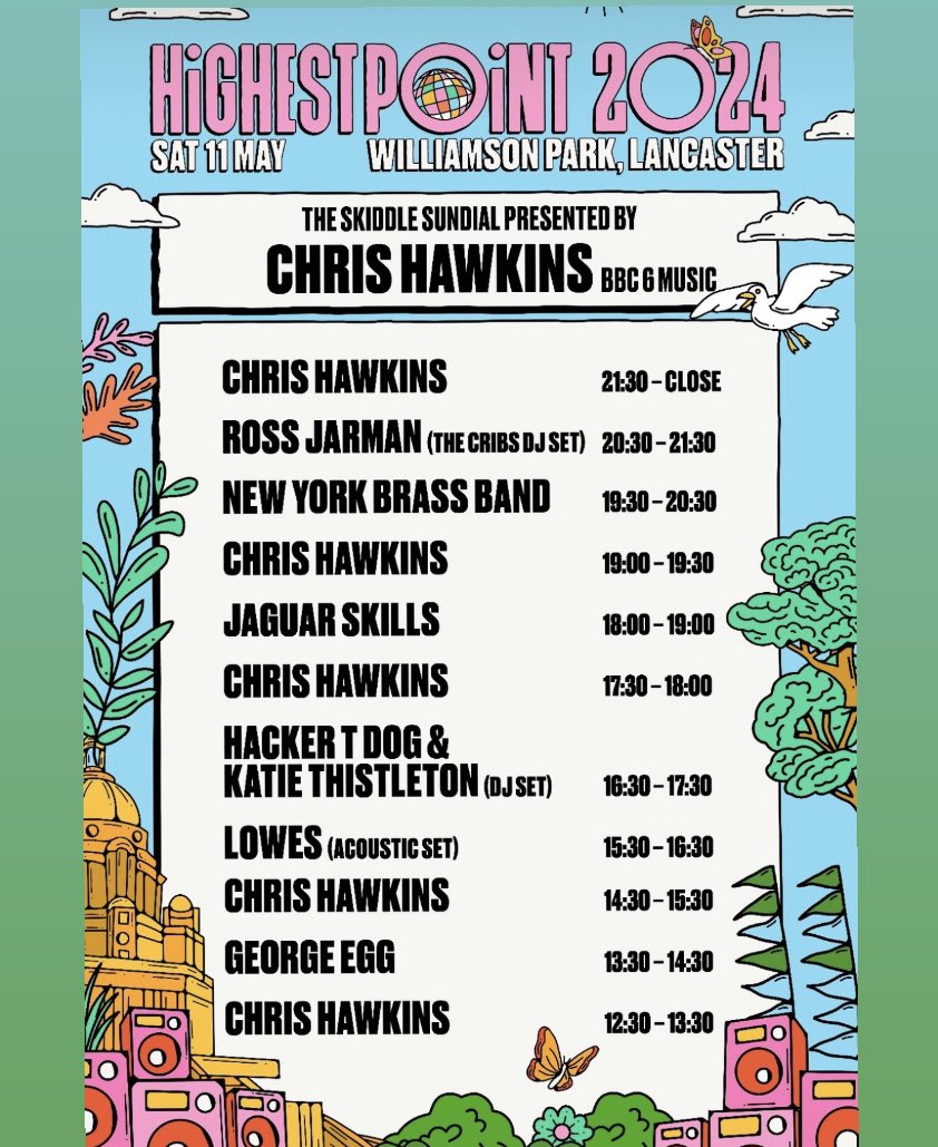 Stage times for <a href="/HighestPoint_/">Highest Point</a> on Saturday. Looking forward to this!
#djlimewire
