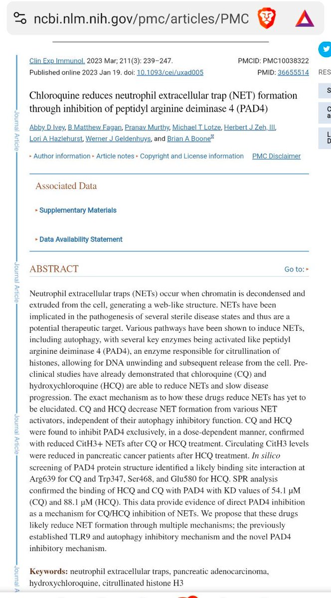 Woodynist's tweet image. 2/2
Les rhumatologues auraient pu apporter 1 appui à leurs collègues généralistes car ils connaissent un des symptômes les plus graves de la #covid : l&apos;apparition de #nétose. 
Ils sont donc supposés connaître les traitements curatifs ou mieux, préventifs, adaptés.
#netosis #NETs