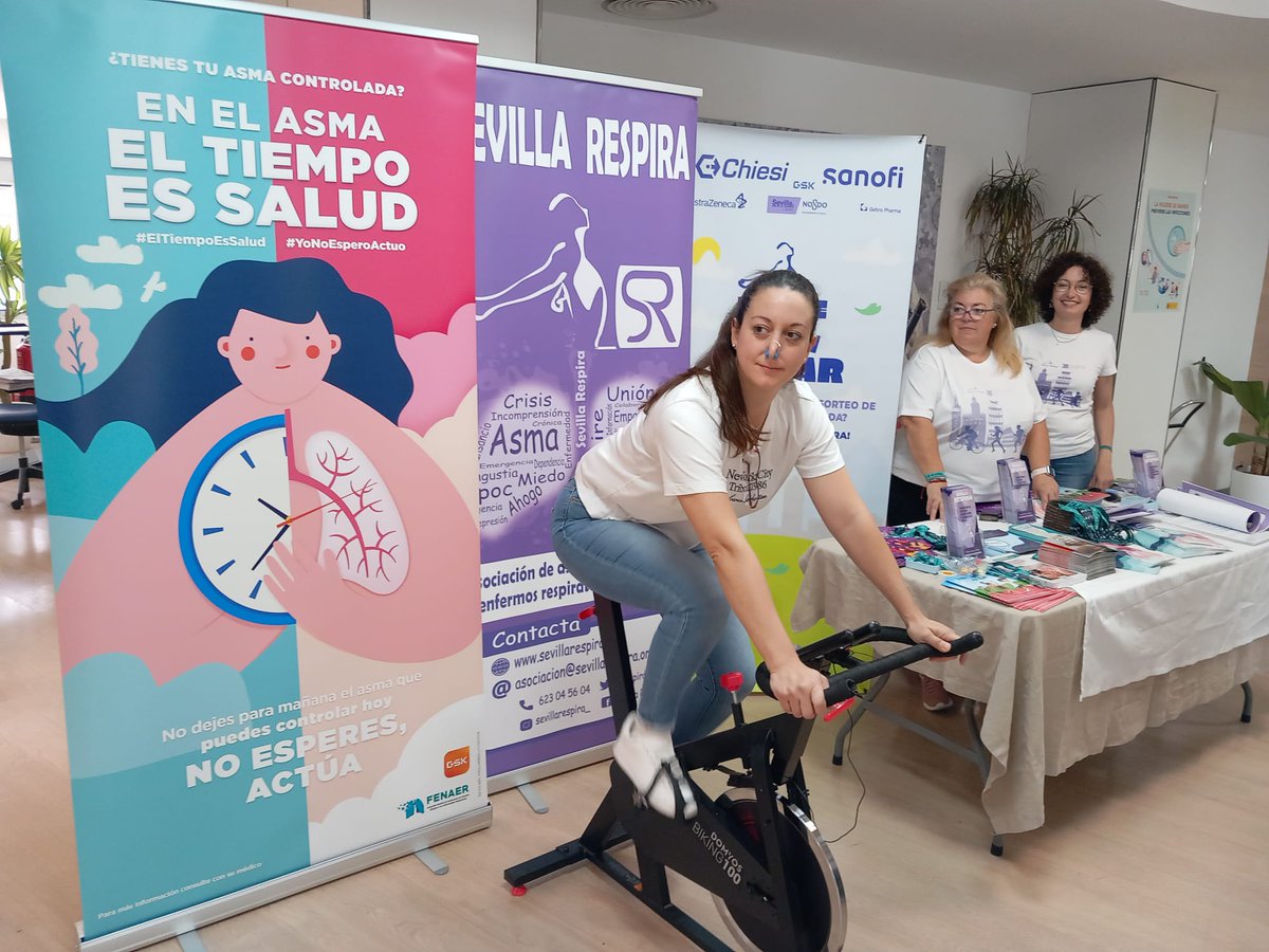 HUVMacarena's tweet photo. 🫁 Nuestros Servicios @Alergo_macarena @PediatriaHuvm y @neumo_macarena junto con  @RespiraSevilla organizan una mesa informativa con pruebas de esfuerzo para concienciar sobre el #asma .

#dianundialdelasma https://t.co/lvgyvrmGxS