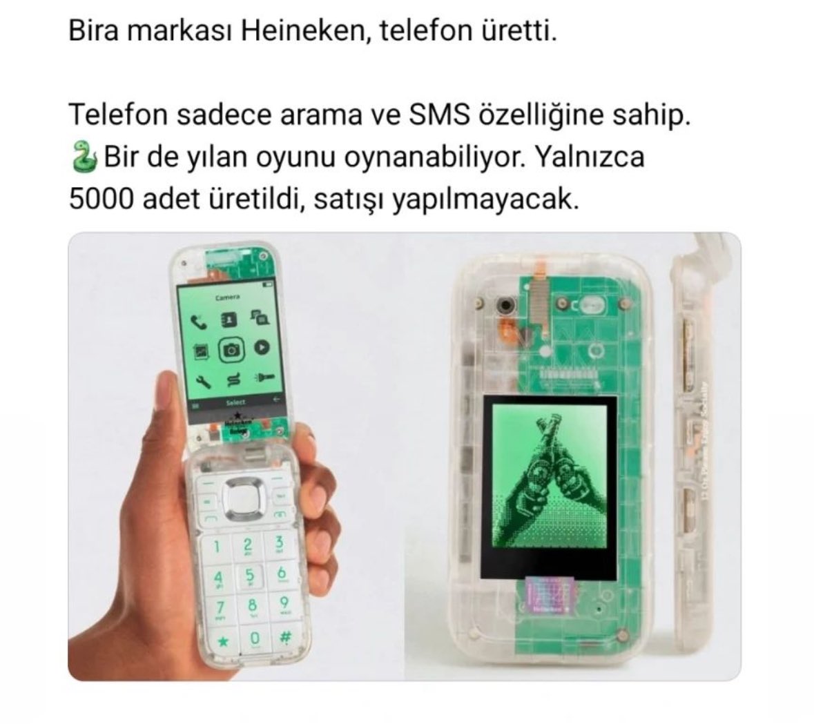 #boringphone adlı bu cihaz telefon bapımlılığını azaltmayı amaçlıyor. Sosyal medya üzerinden çekilişlerle hediye edilecek👍 #heineken #bodega