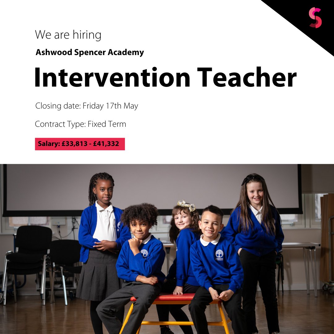 🚨 We have some great opportunities for you… Ashwood Spencer Academy are #Hiring 🙌 Class Teacher - tinyurl.com/3jpchy6u Class Teacher - tinyurl.com/3cppb45z Intervention Teacher - tinyurl.com/v3jers29 #Teaching #Education #Jobs #EduJobs
