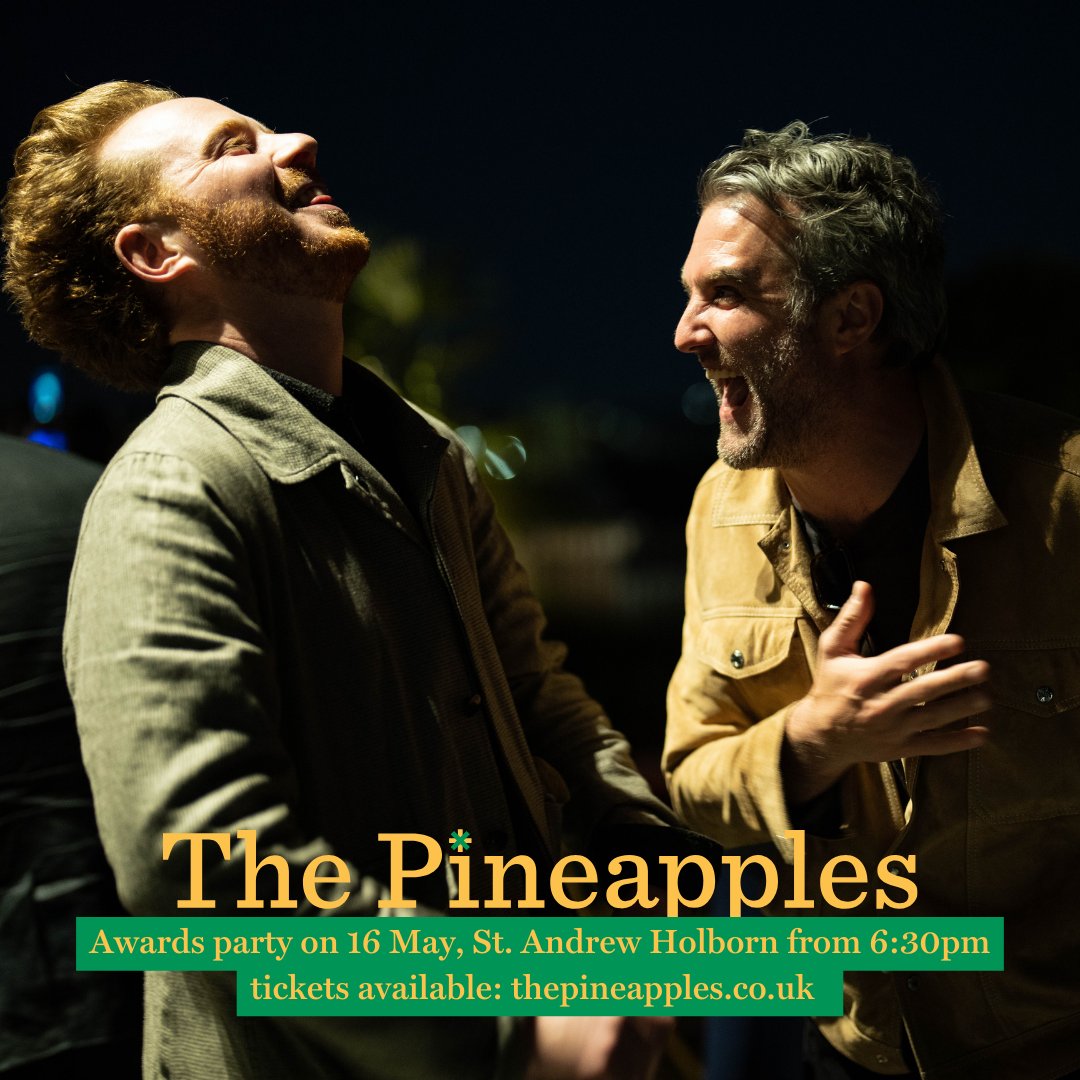 🍍 Get ready for a night of celebration and recognition at The Pineapples prize-giving party on May 16th! Join us at St. Andrew Holborn for an unforgettable evening. Secure your tickets now: bit.ly/3WnpEm5