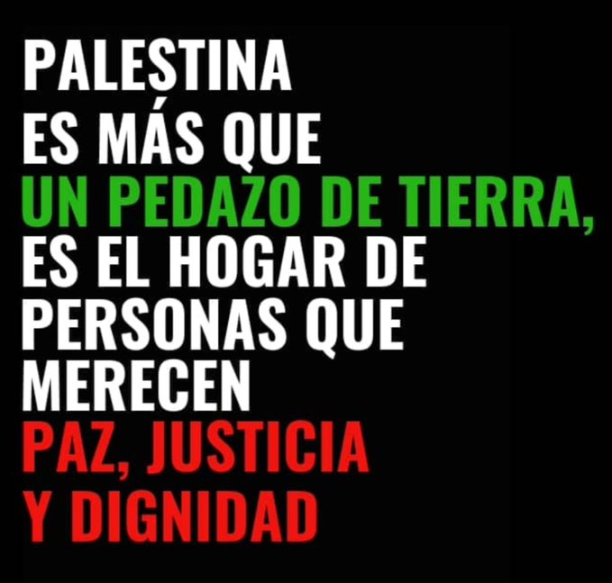 ❤🇨🇺 Nada justifica el genocidio contra el pueblo palestino, precedido por décadas de ocupación ilegal, despojo de sus tierras, y prácticas de apartheid. 💚🔴⚫⚪ #FreePalestine