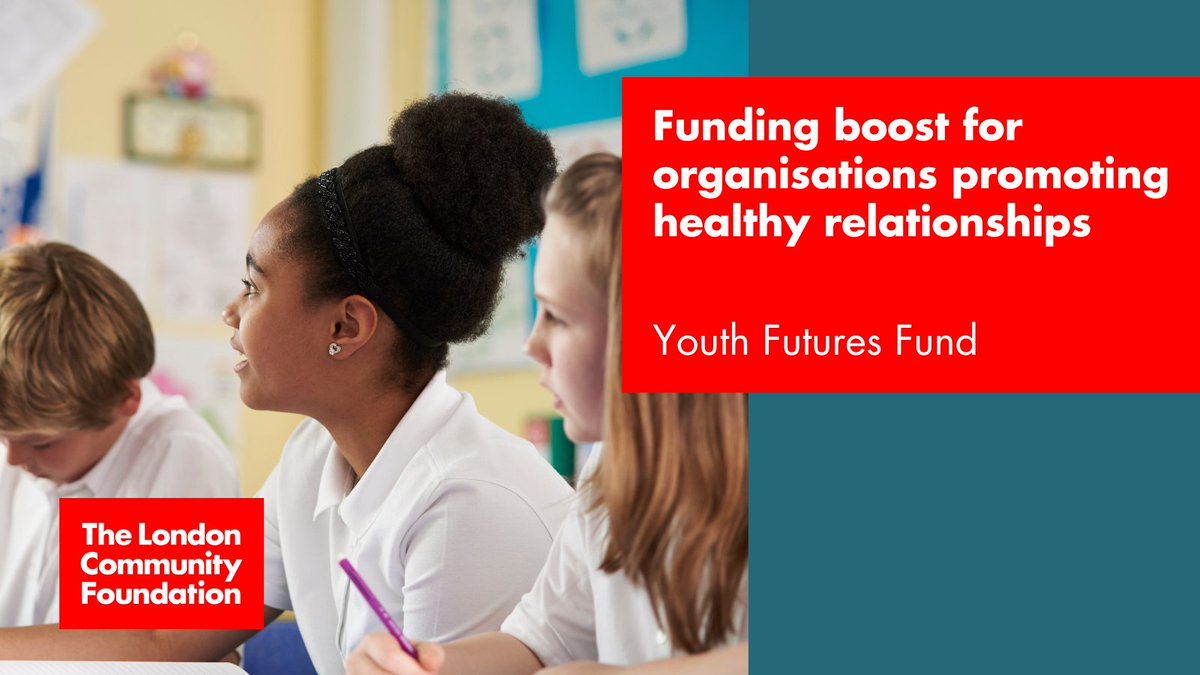 We are delighted to announce the innovative and effective community organisations that have been awarded grants from our Youth Futures Fund. Find out more about the £180k in funding given to promote healthy relationships to young people across London: londoncf.org.uk/blog/funding-b…