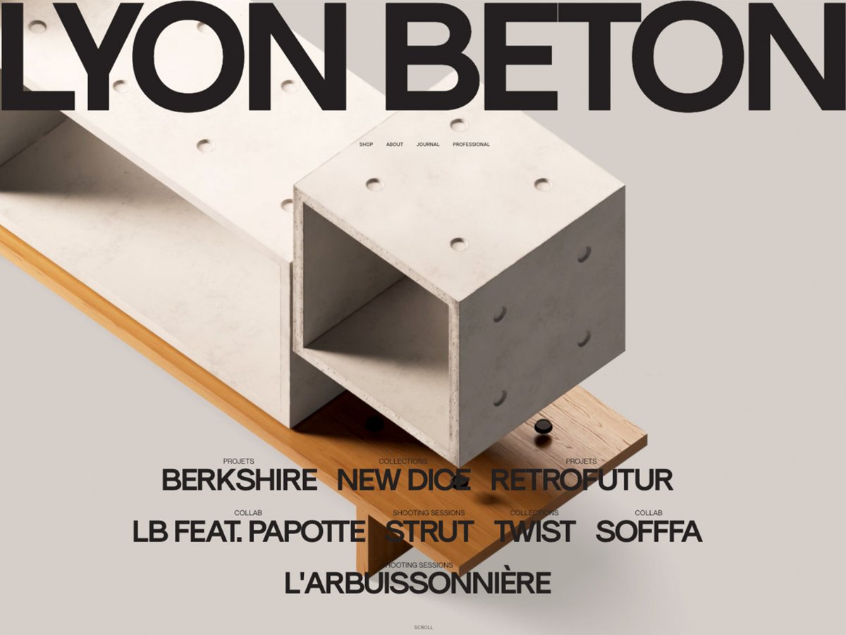 awwwards's tweet image. Lyon Béton by @Daistudioo #SOTD 🎉

&quot;Our creations are singular, never seen elsewhere and do not follow fashion. Nevertheless, they are anchored in a history.&quot;

↳bit.ly/3wqoprJ #Animation #Clean