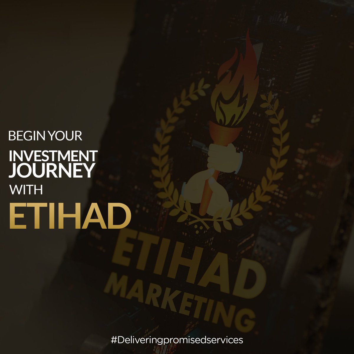 Embark on your investment journey with Etihad Marketing, where opportunities meet expertise. Explore a world of tailored investment solutions designed to guide you towards financial success and growth. 
-
#etihadmarketing #InvestWithEtihad #EtihadInvestments #BeginYourJourney
