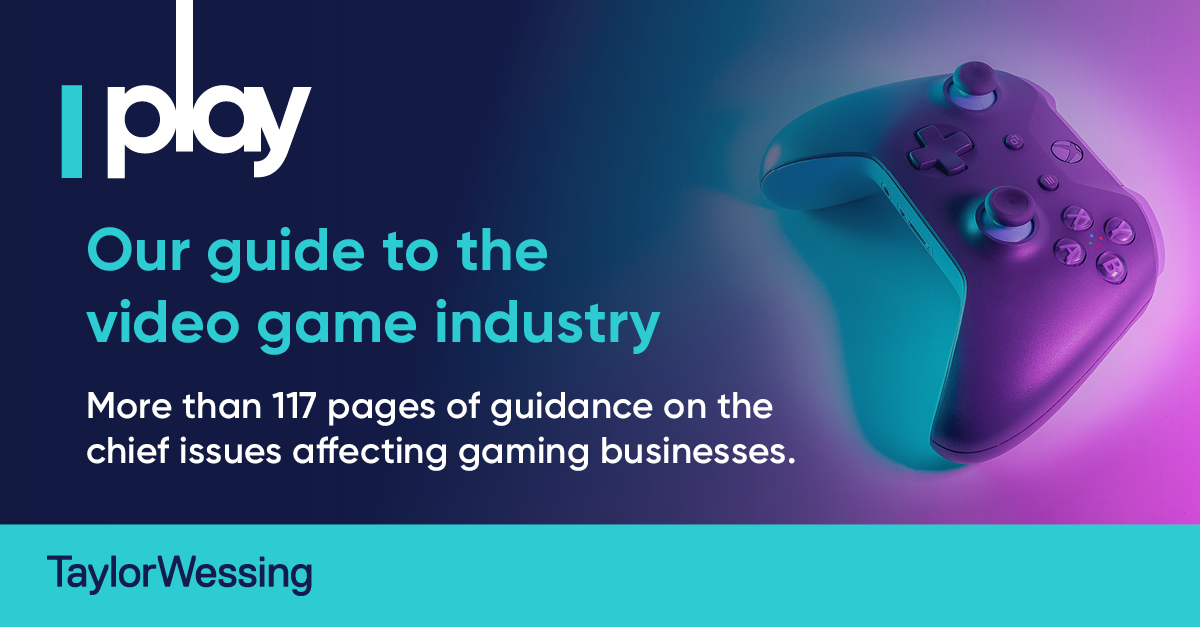 We've released an updated edition of our Play Guide to help video game businesses navigate the current market, covering the chief issues you need to be aware of including AI, online safety, protecting IP and more: bit.ly/3JRJRcj #Gaming #VideoGames #GamingLaw