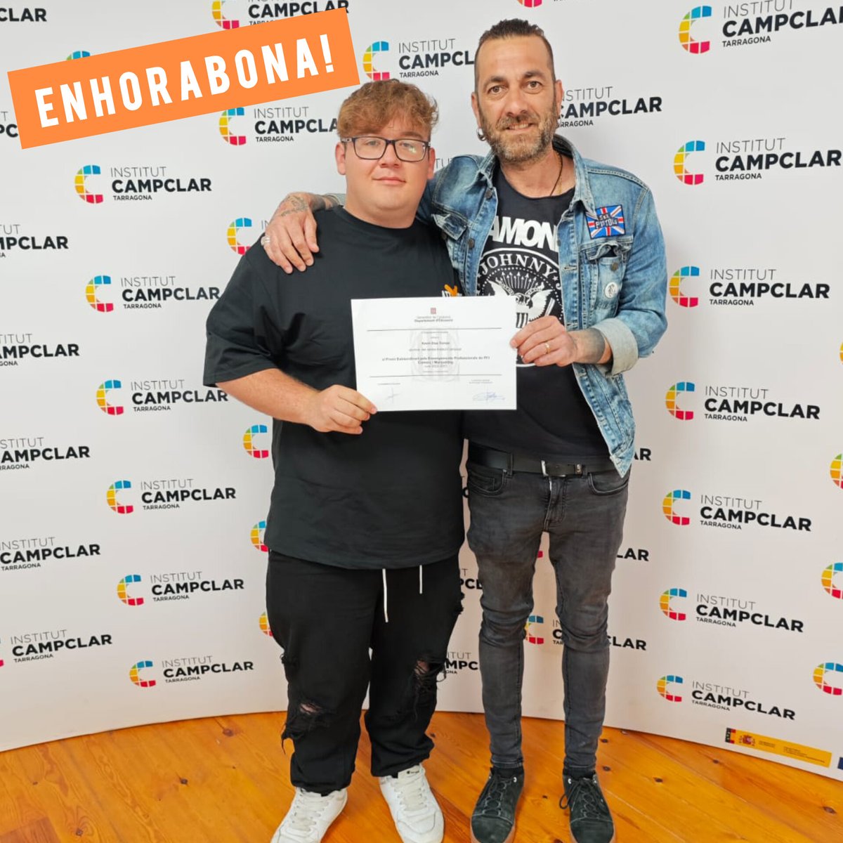 ✨L'alumne Kevin Díaz Tomàs de 1r SMX ha guanyat el Premi Extraordinari pels Ensenyament Professionals de PFI de Comerç i Marquèting  del curs 2022-2023.
✨Enhorabona!

@fpdualcat
@tgneducacio
<a href="/educaciocat/">Educació</a>