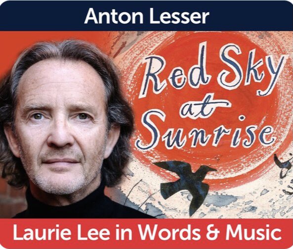 Anton Lesser is celebrating Laurie Lee in Words and Music in ‘the most popular city in the UK 2024’ - York!

Red Sky at Sunrise is 26 May @grandoperayork with Killing Eve’s Charlie Hamblett and @Orchestra_Swan

@VisitYork @YorkLitFest @MakeitYork