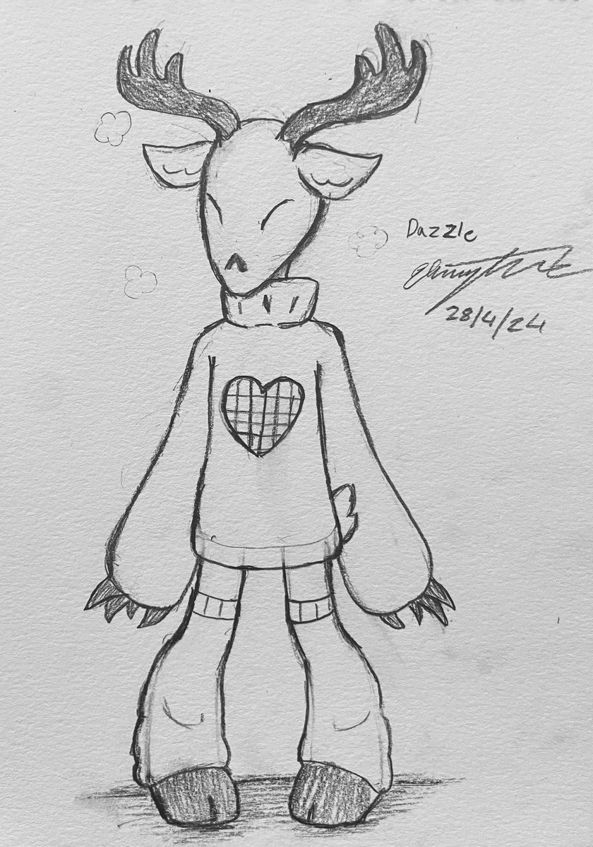 DAZZLE! 

Stylised 

I just drew her cuter and slightly more deer like. 

#TSAMS #TLAES #lunarandearthshow #sunandmoonshow #TLAESDazzle