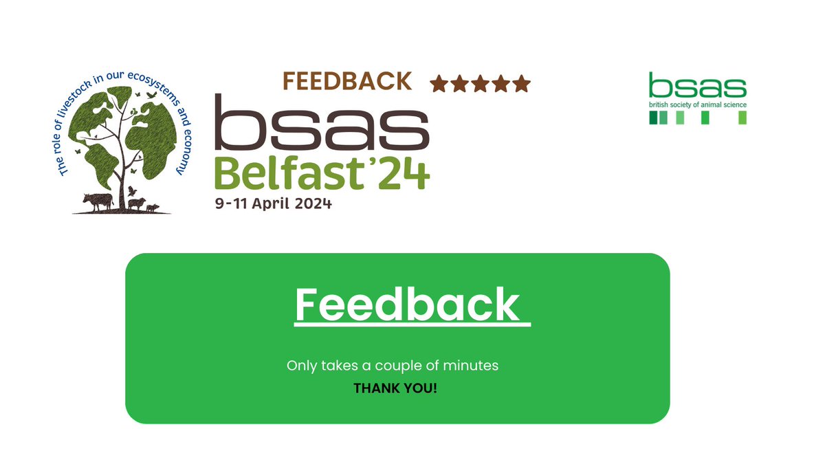 Miss anything at the BSAS annual conference in Belfast? Want to see more items added to the agenda or programme? Please take a couple of minutes to complete our short feedback survey and help us to make BSAS 2025 in Galway 8-10 April even better! 🌟bit.ly/3UTBT96