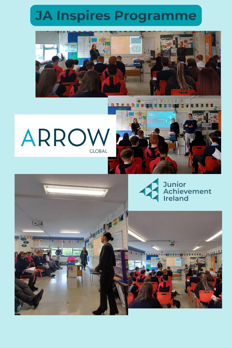 Well done Alyson Pigot and Jade Walker from Arrow Global Group for delivering an inspirational JA Inspires workshop with @HolyChildCS & helping students realise that skills they acquire at school are transferrable to the workplace. #inspiringyoungminds #volunteerappreciation