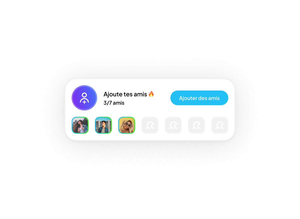 Add your friends 
#uidesign #appdesign