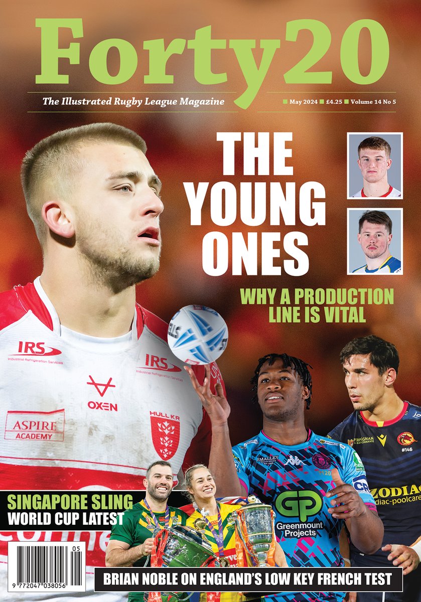 Myler profiled, Hunslet breakfast club, learning from ice hockey, Chev's journey, Hereford proud, USA optimism, the odd hidden exclusive plus all your favourite & candid columnists - all and more, in the new @Forty20magazine on way to subscribers now, in shops Friday #rugbyleague